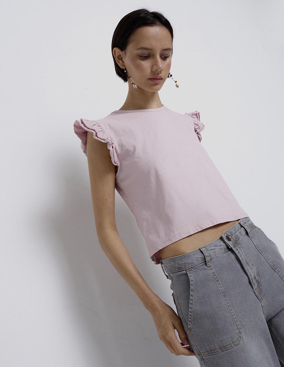 Blusa manga corta para mujer 2