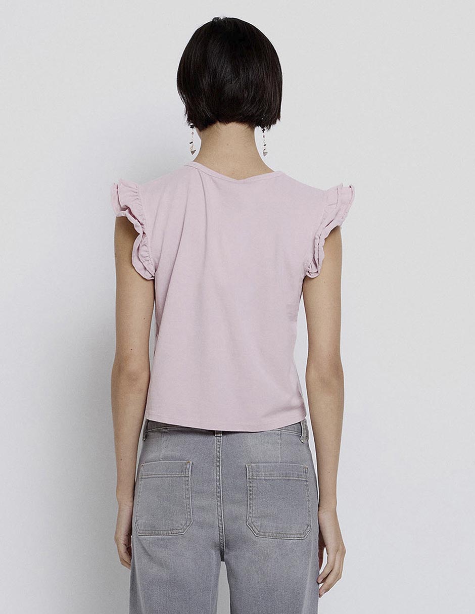 Blusa manga corta para mujer 3