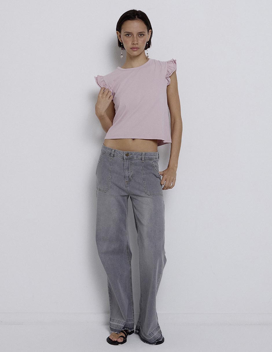Blusa manga corta para mujer 5