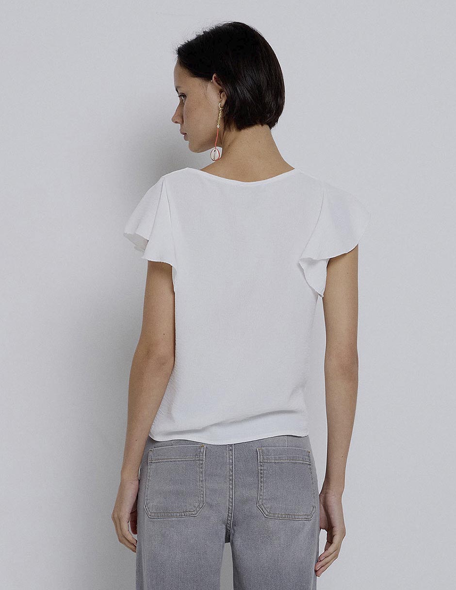 Blusa manga corta para mujer 3