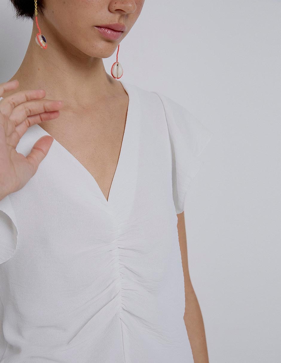 Blusa manga corta para mujer 5