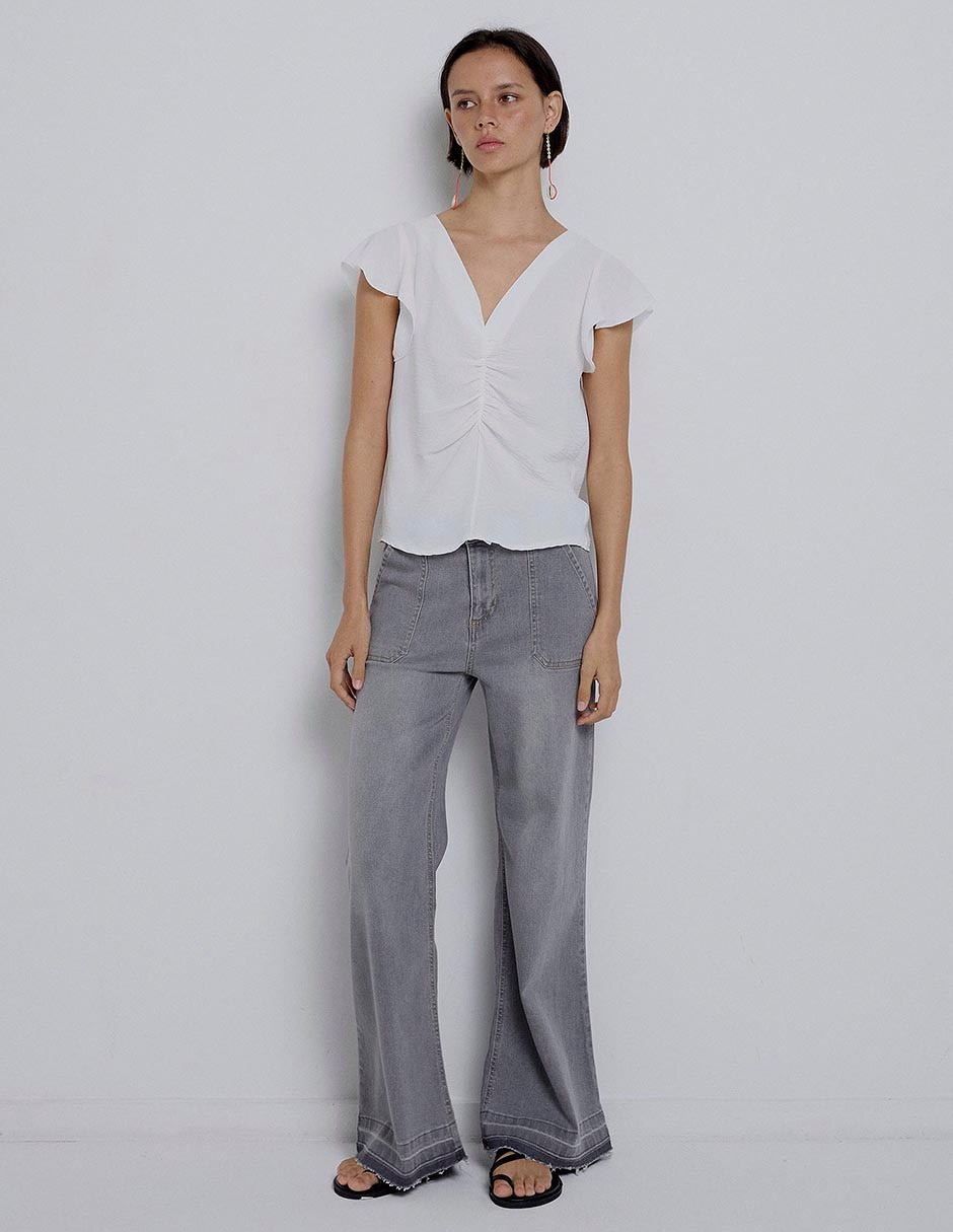 Blusa manga corta para mujer 6