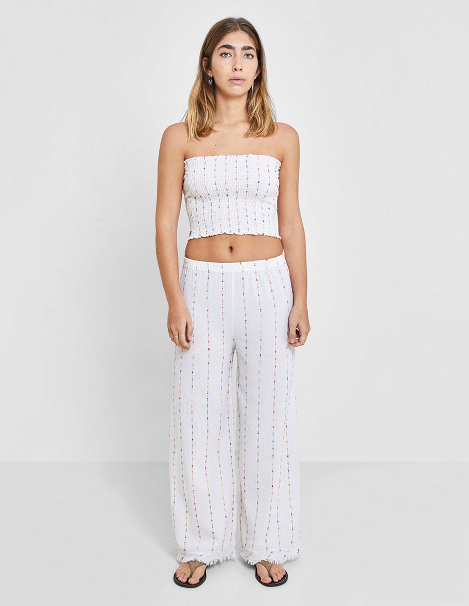 Pantalón relaxed wide leg para mujer Pantalón relaxed wide leg para mujer