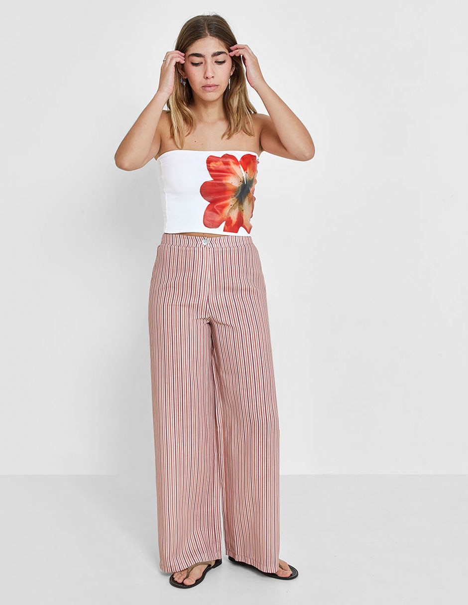 Top strapless sin manga para mujer 4