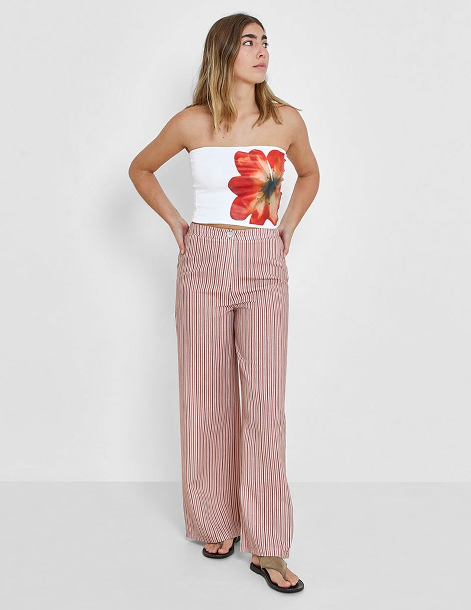 Top strapless sin manga para mujer 5