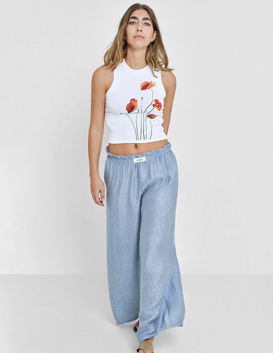 Playera cuello redondo para mujer