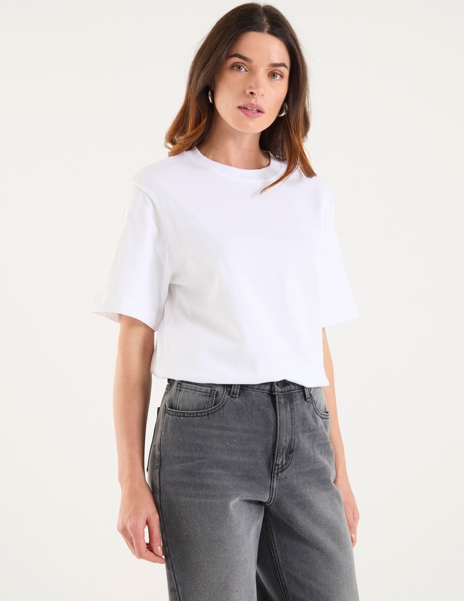 Blusa manga corta para mujer