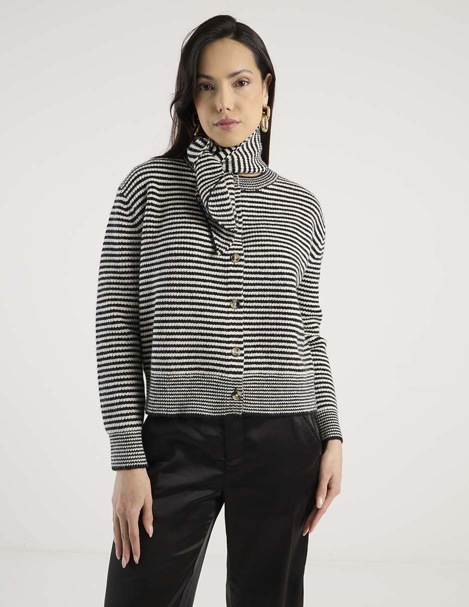Suéter cuello redondo para mujer