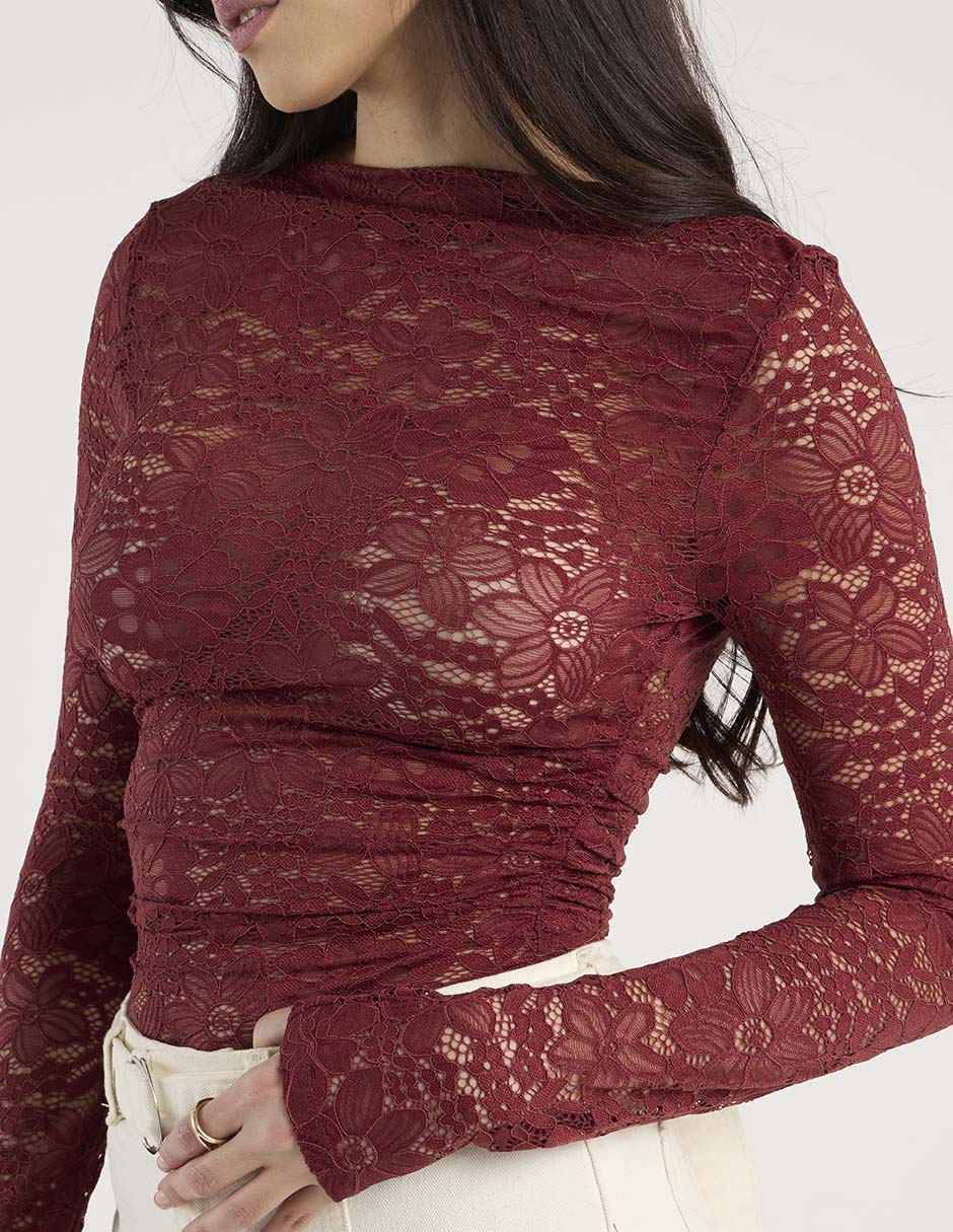 Blusa manga larga para mujer 4