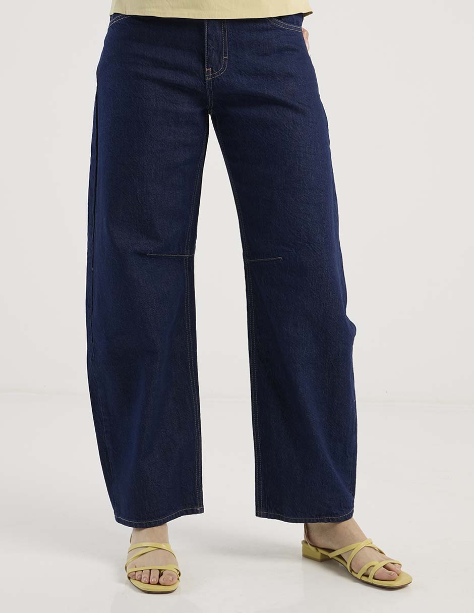 Jeans relaxed wide leg para mujer