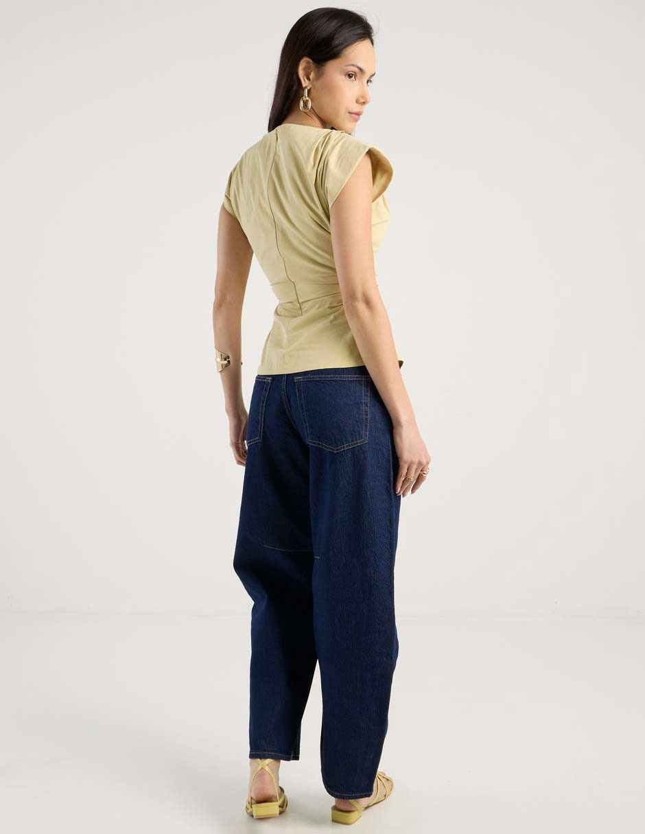 Jeans relaxed wide leg para mujer 2