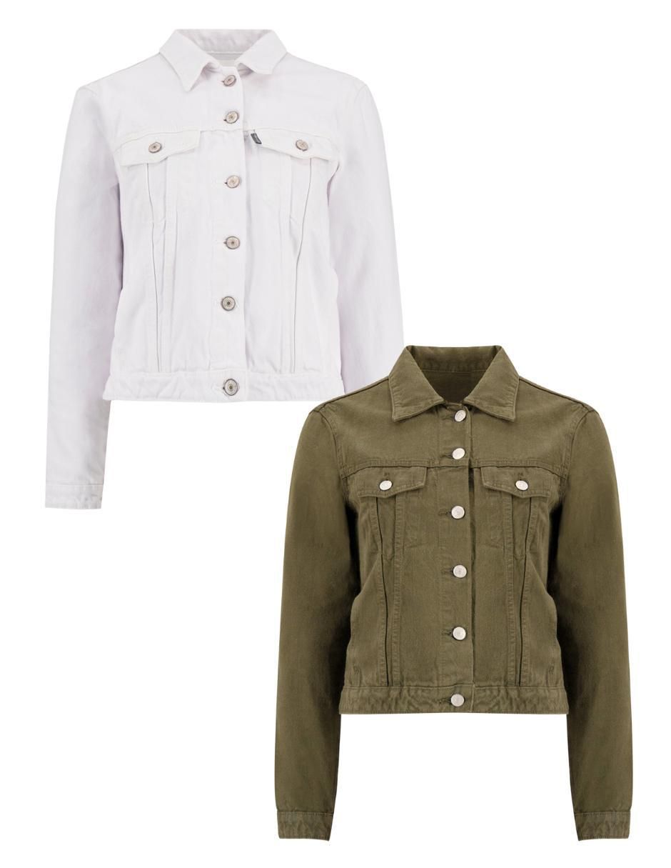 Set chamarra denim de mezclilla para mujer