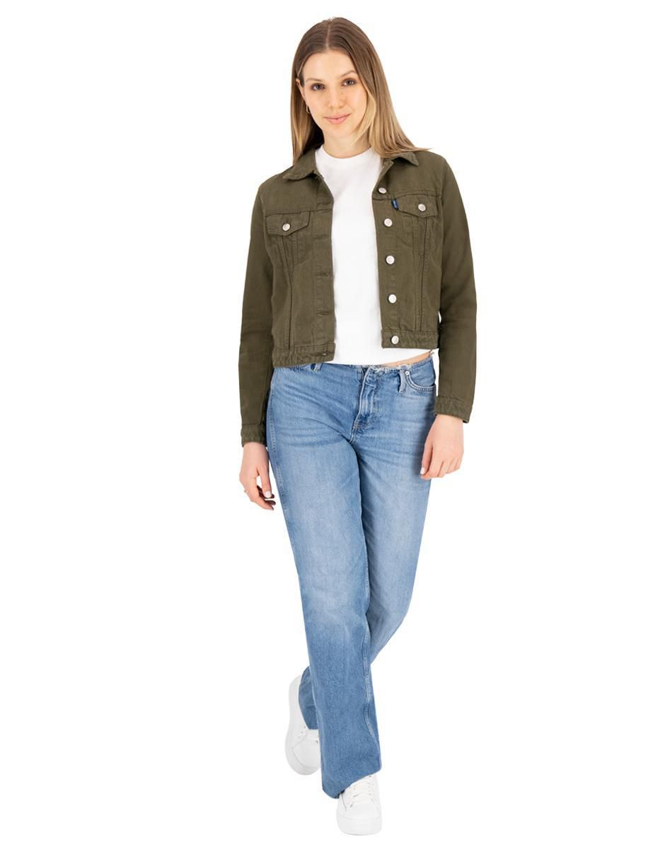 Set chamarra denim de mezclilla para mujer 8