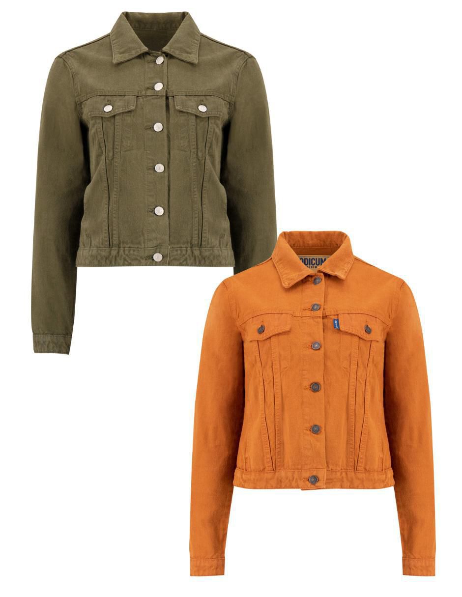 Set chamarra denim Indicum Dedenim de mezclilla para mujer
