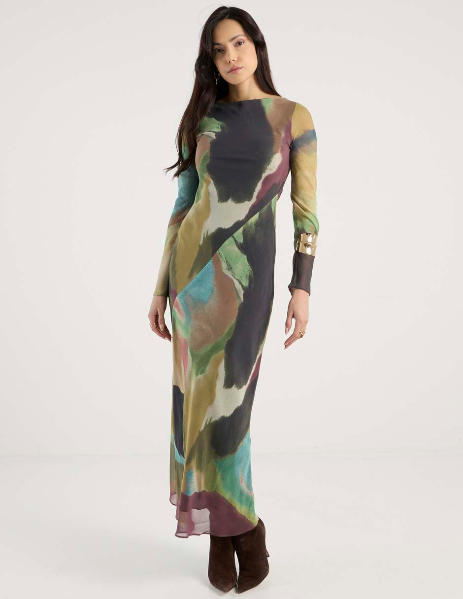 Vestido largo casual para mujer 3