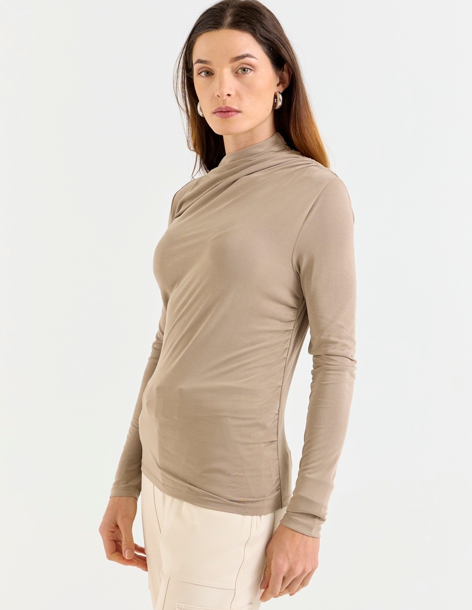 Blusa manga larga para mujer 5
