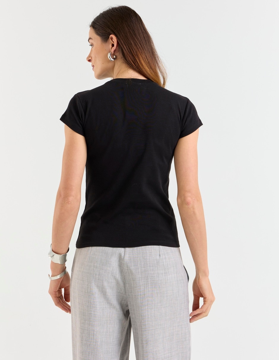 Blusa Topshop manga corta para mujer