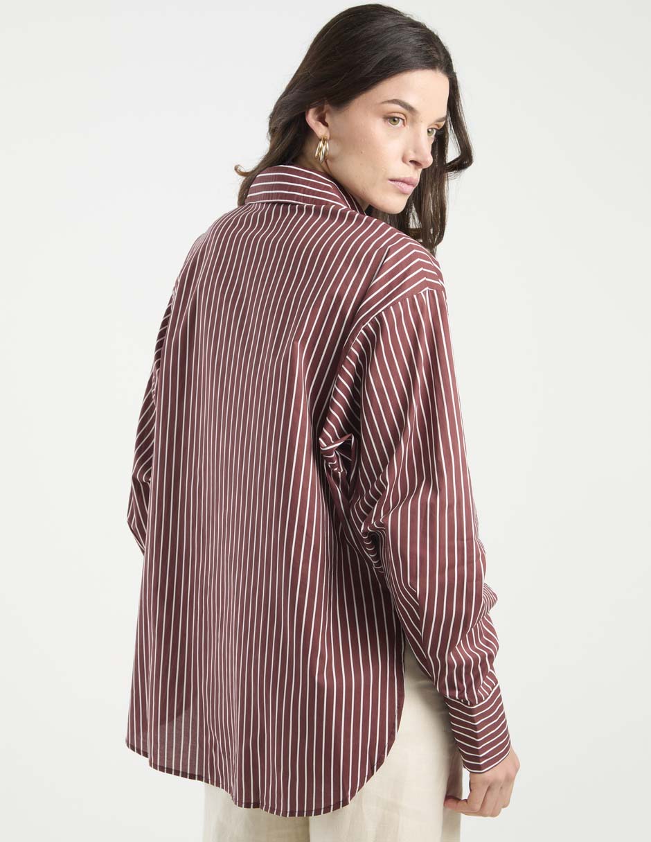 Camisa de algodón manga larga para mujer 6