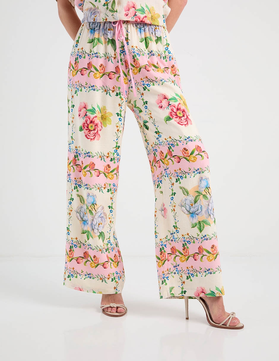 Pantalón relaxed wide leg para mujer