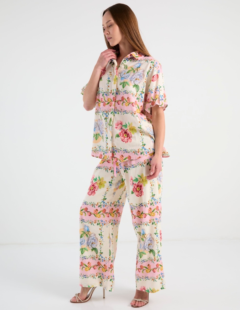 Pantalón relaxed wide leg para mujer 3