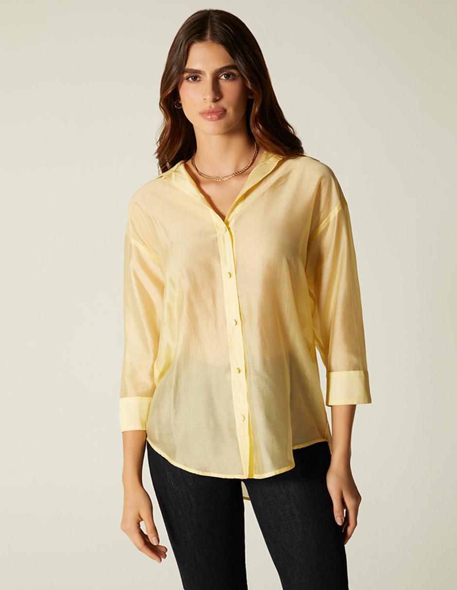 Blusa manga 3/4 para mujer