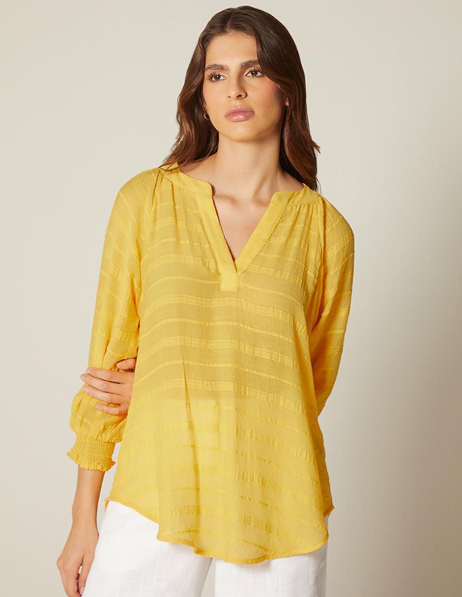 Blusa manga 3/4 para mujer Blusa manga 3/4 para mujer