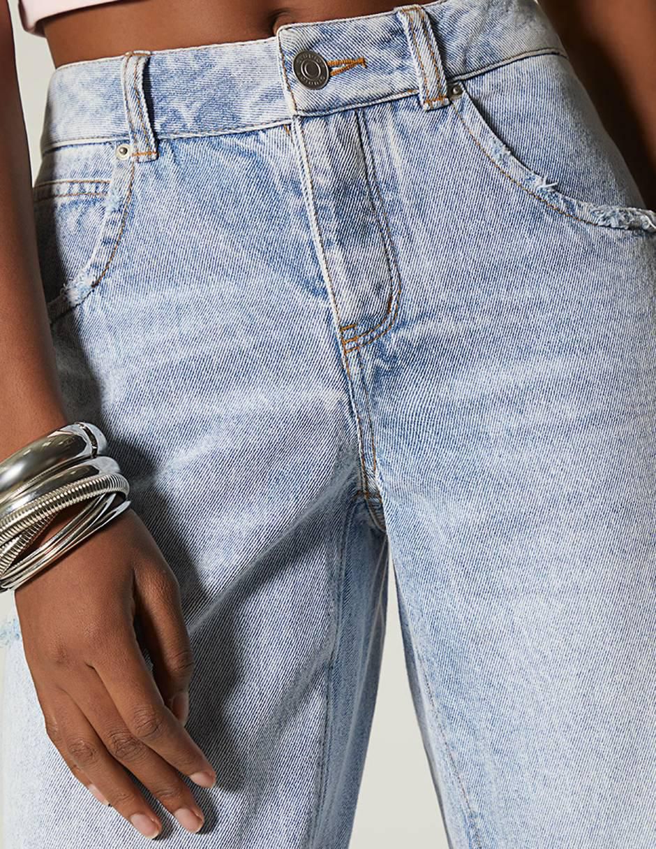 Jeans boyfriend D&S Denim Ice para mujer