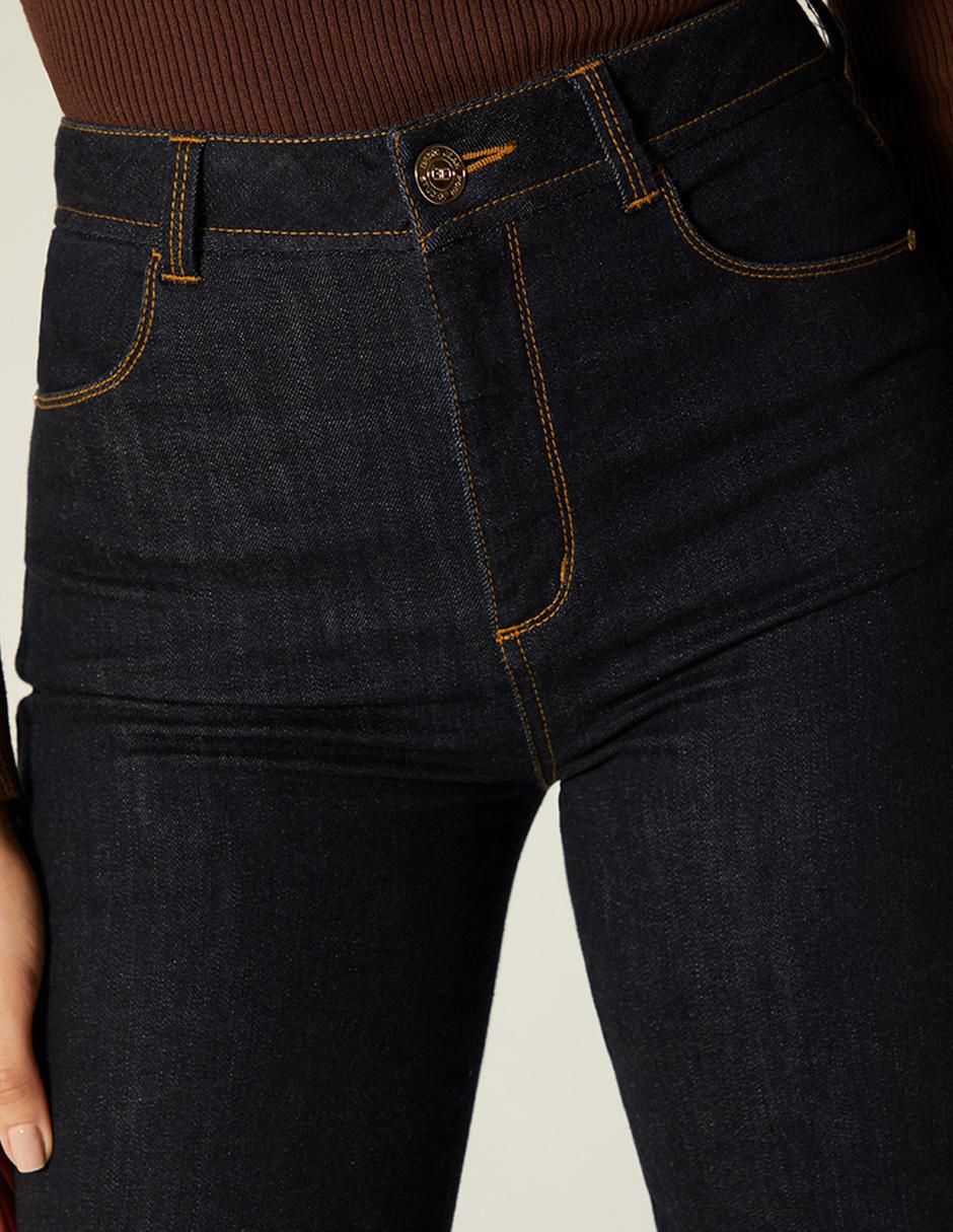 Jeans bota corte cintura para mujer 3