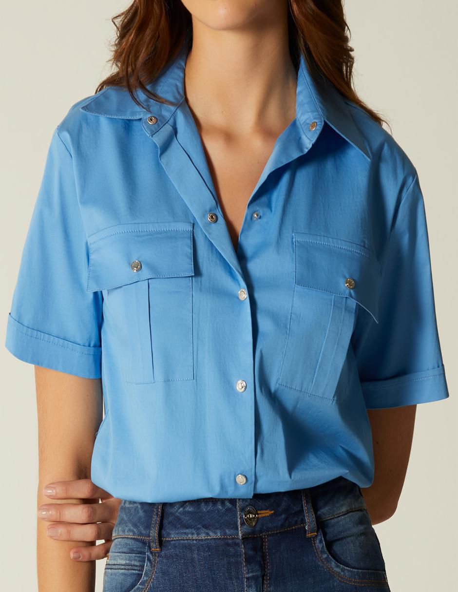 Blusa manga corta para mujer