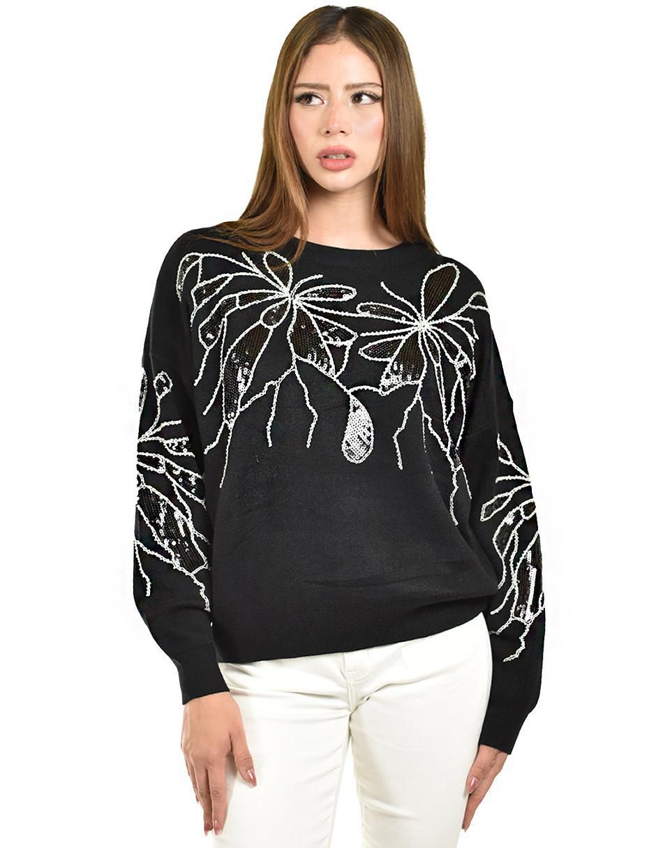 Suéter cuello redondo para mujer