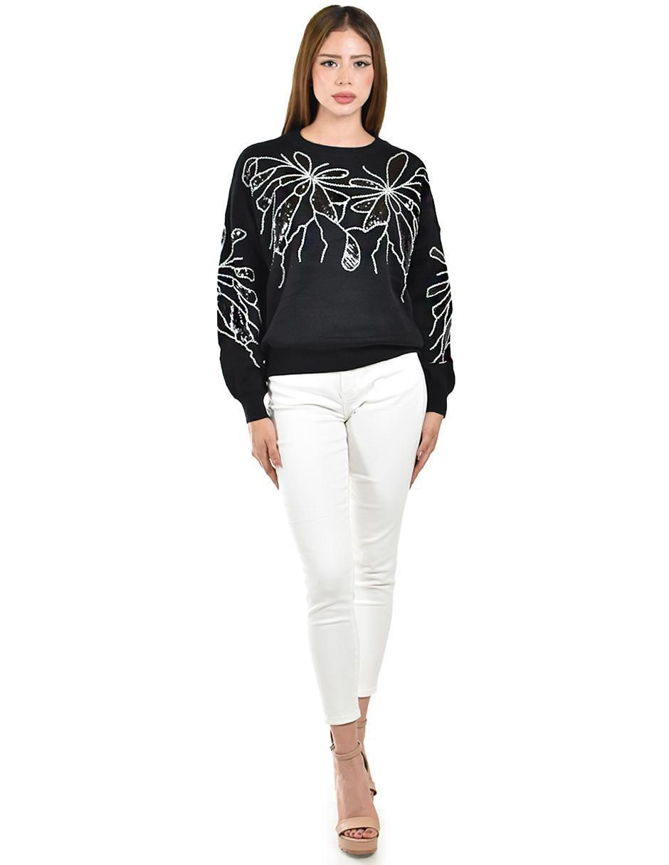 Suéter cuello redondo para mujer 5