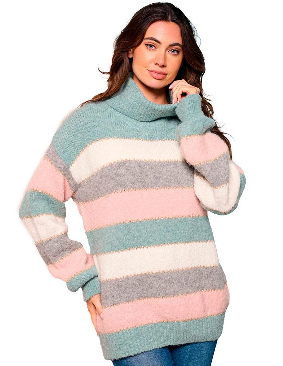 Suéter cuello tortuga para mujer