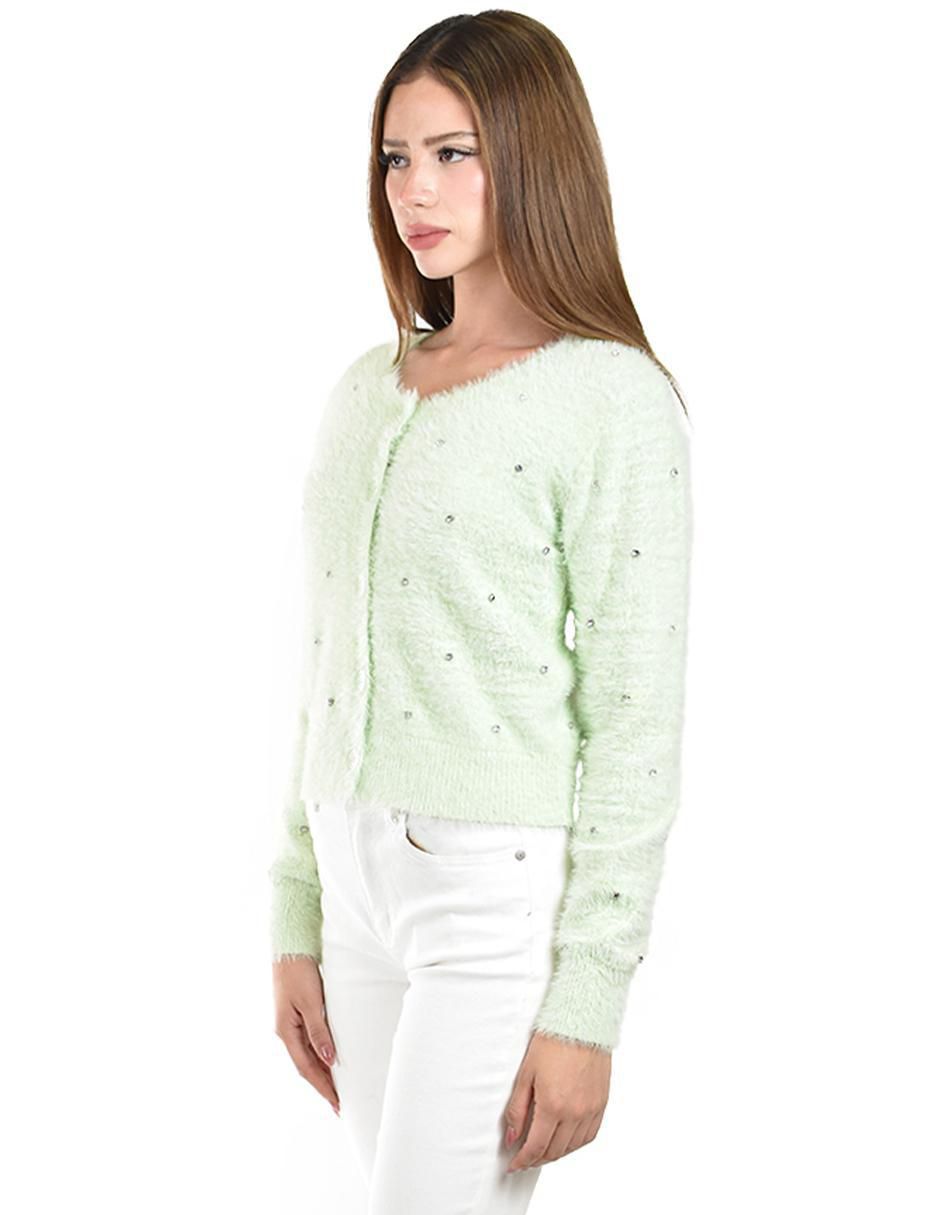 Suéter cuello redondo para mujer 2