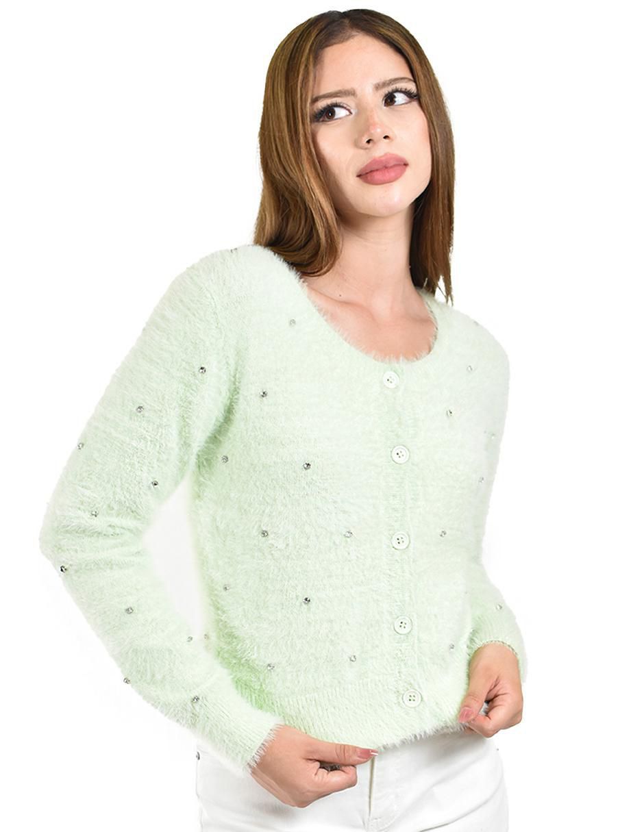 Suéter cuello redondo para mujer 4