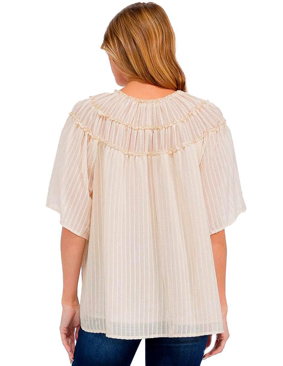 Blusa manga corta para mujer 3