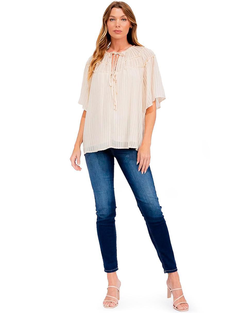 Blusa manga corta para mujer 5