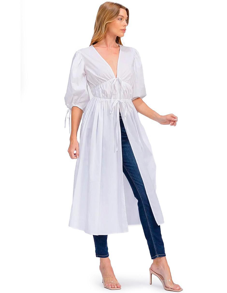 Blusa manga al codo para mujer 4