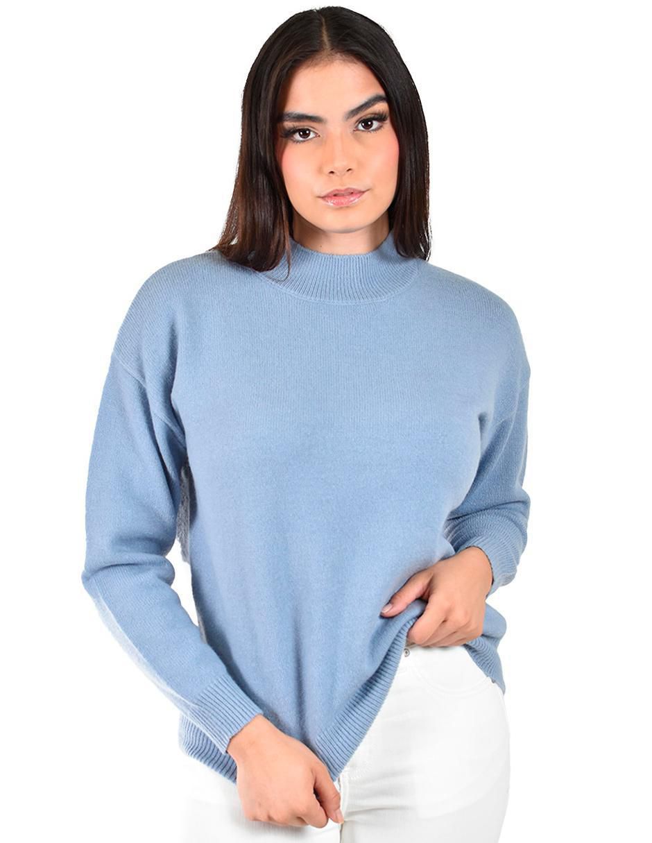 Suéter cuello alto para mujer