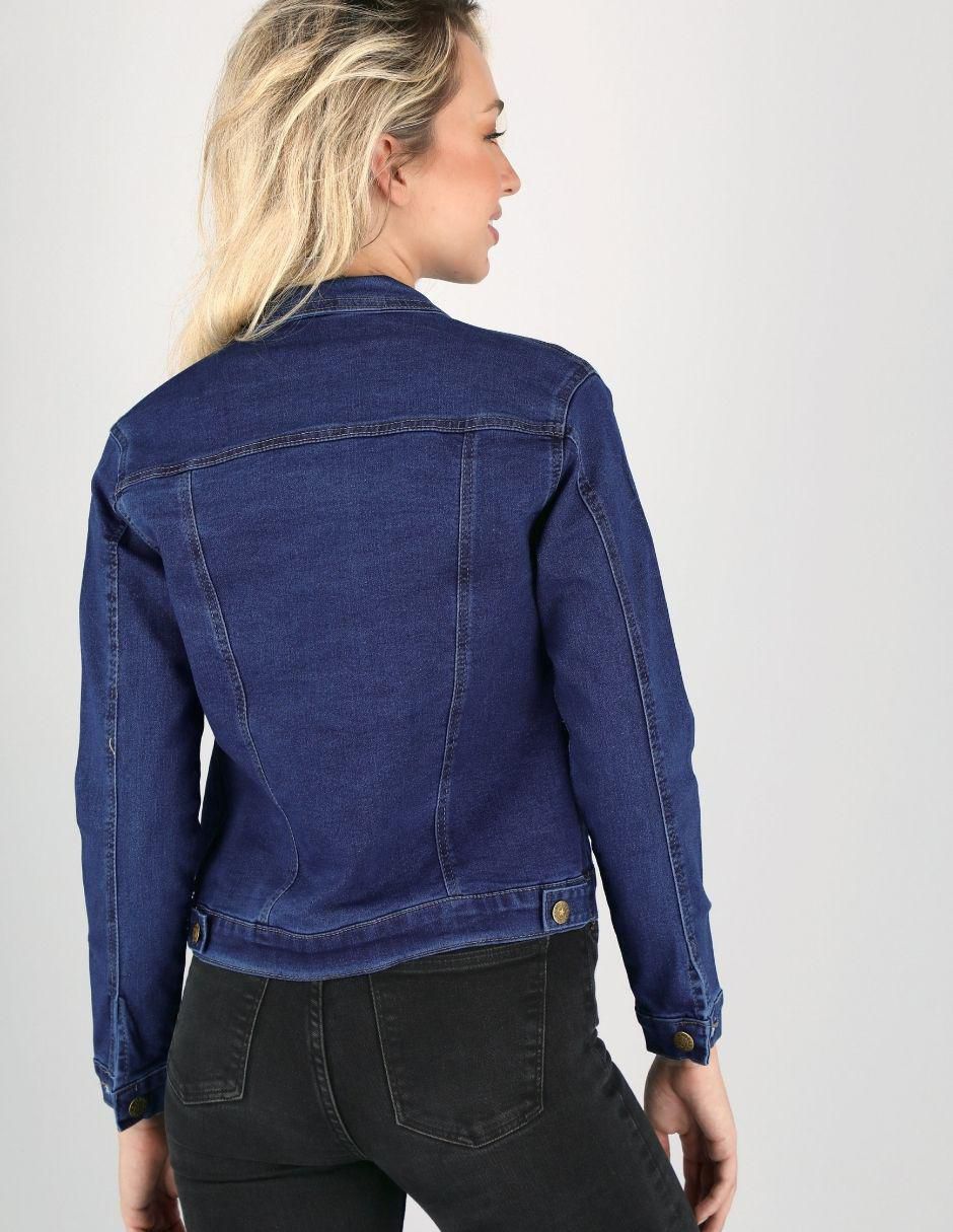 "chamarra" denim savage monkey no impermeable "de" mezclilla "para mujer"