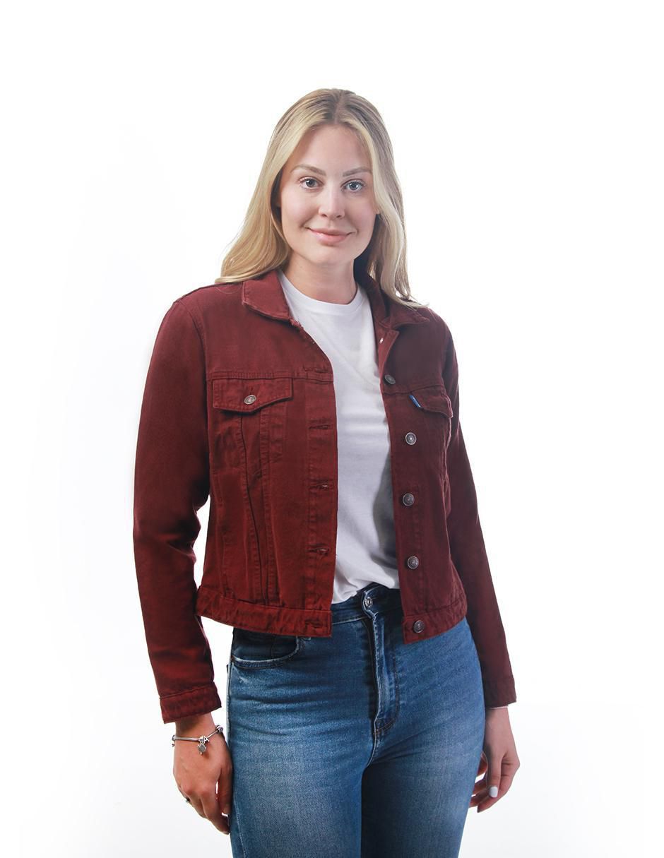 Chamarra denim de mezclilla para mujer