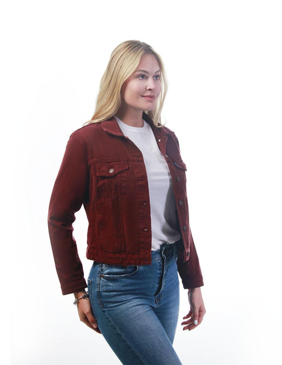 Chamarra denim de mezclilla para mujer 2