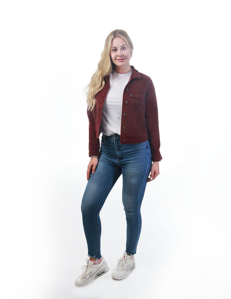Chamarra denim de mezclilla para mujer 4