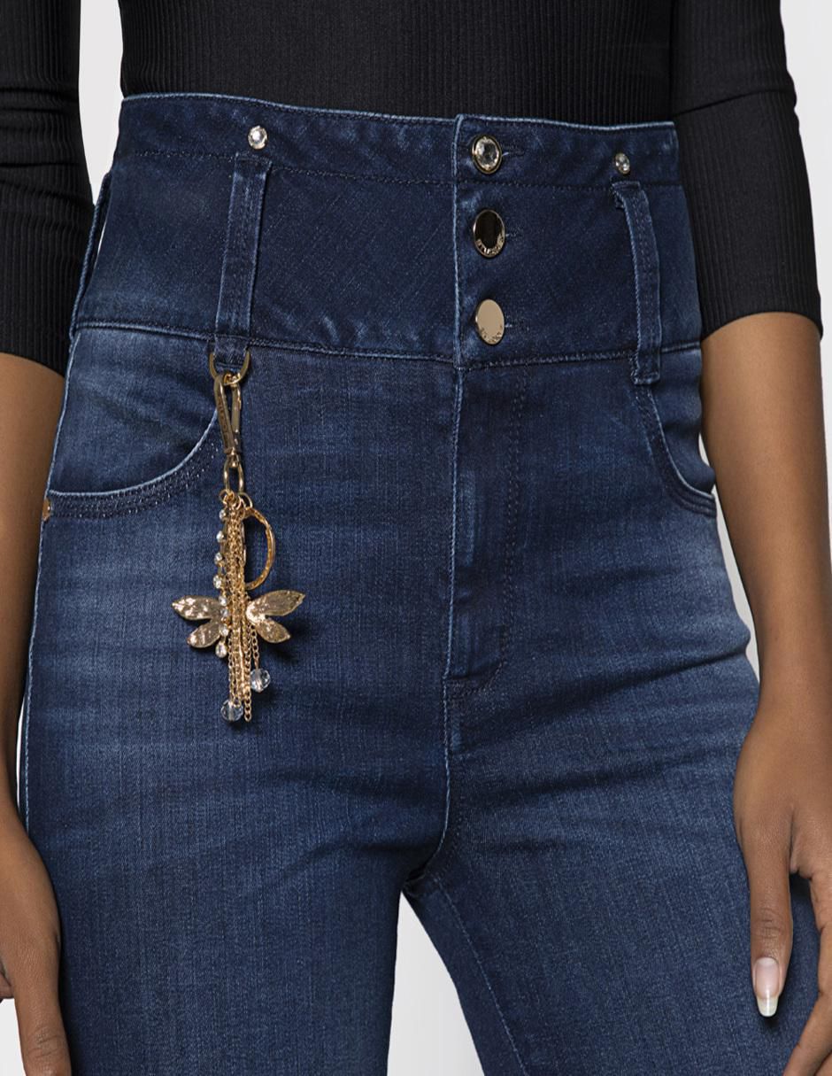 Jeans capri ultra slim corte cintura alta para mujer 3