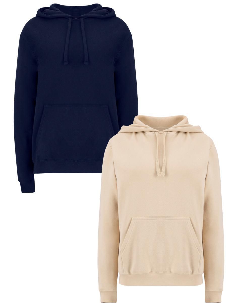 Sudadera con capucha y bolsa Básicos para mujer