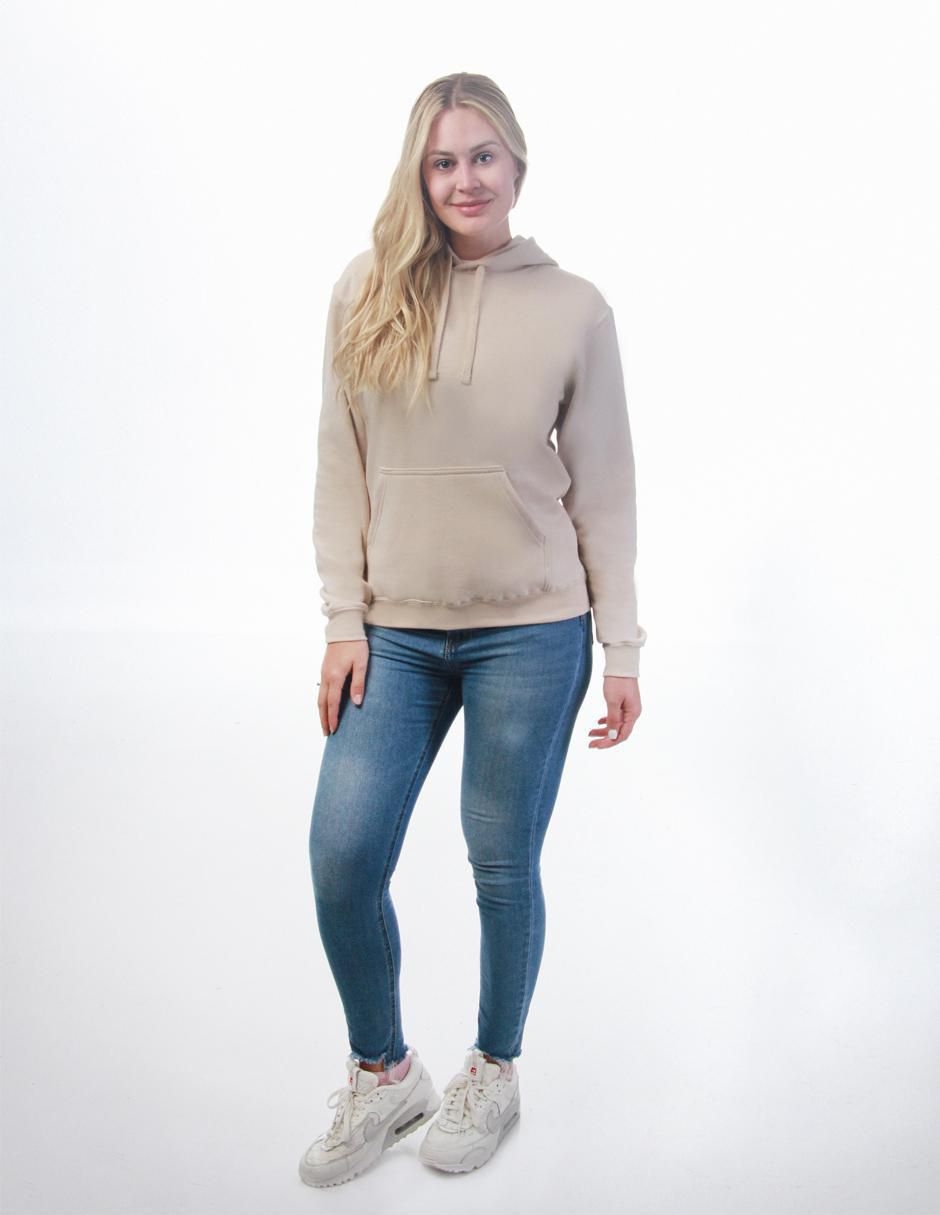 Sudadera con capucha y bolsa Básicos para mujer 4