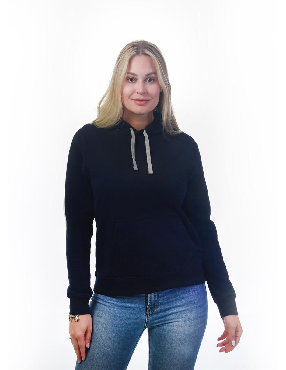Sudadera con capucha y bolsa Básicos para mujer 5