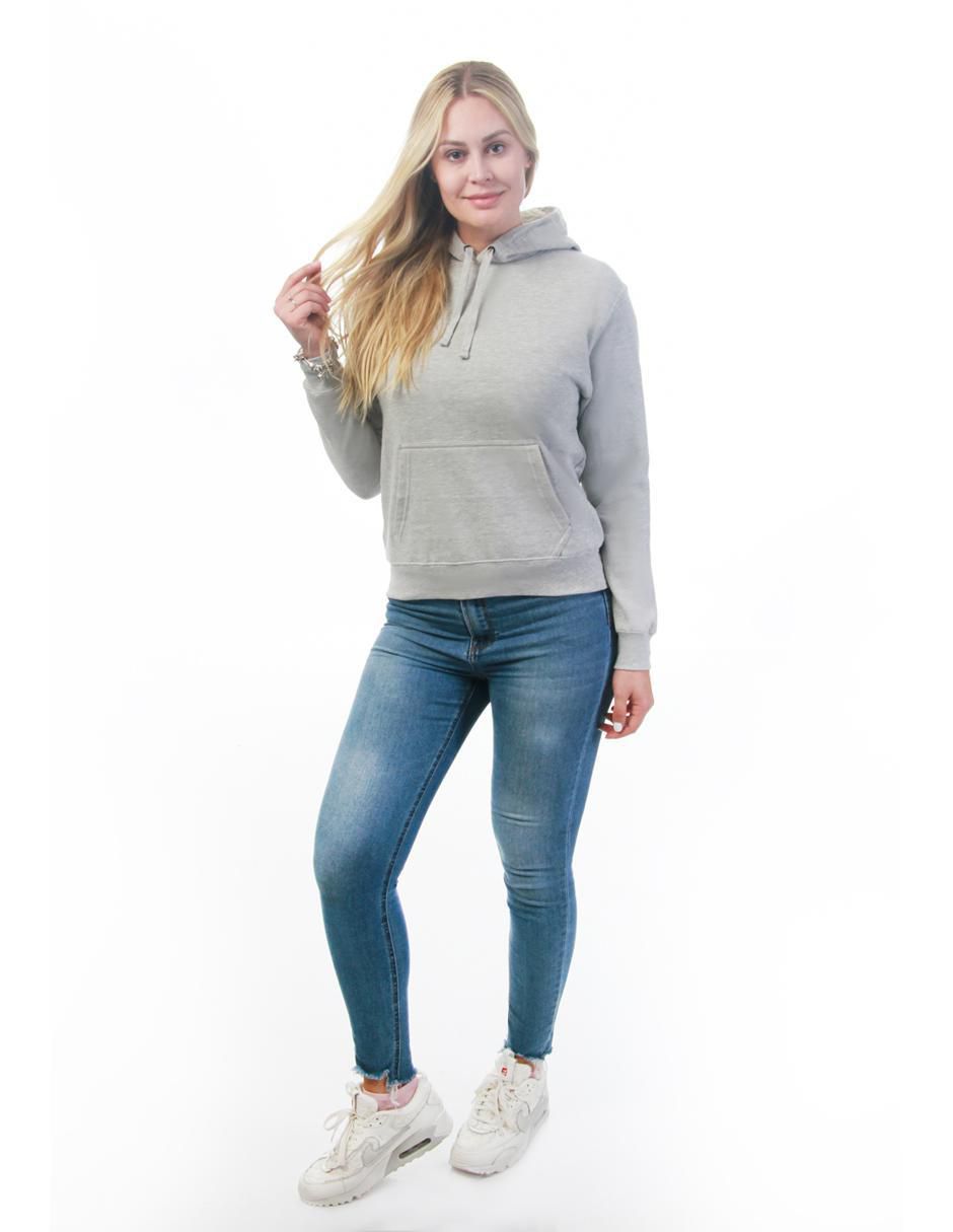 Sudadera con capucha y bolsa Básicos para mujer 6