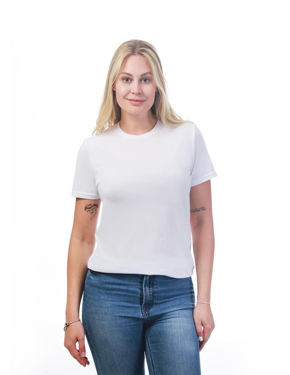 Playera manga corta Básicos cuello redondo para mujer 5