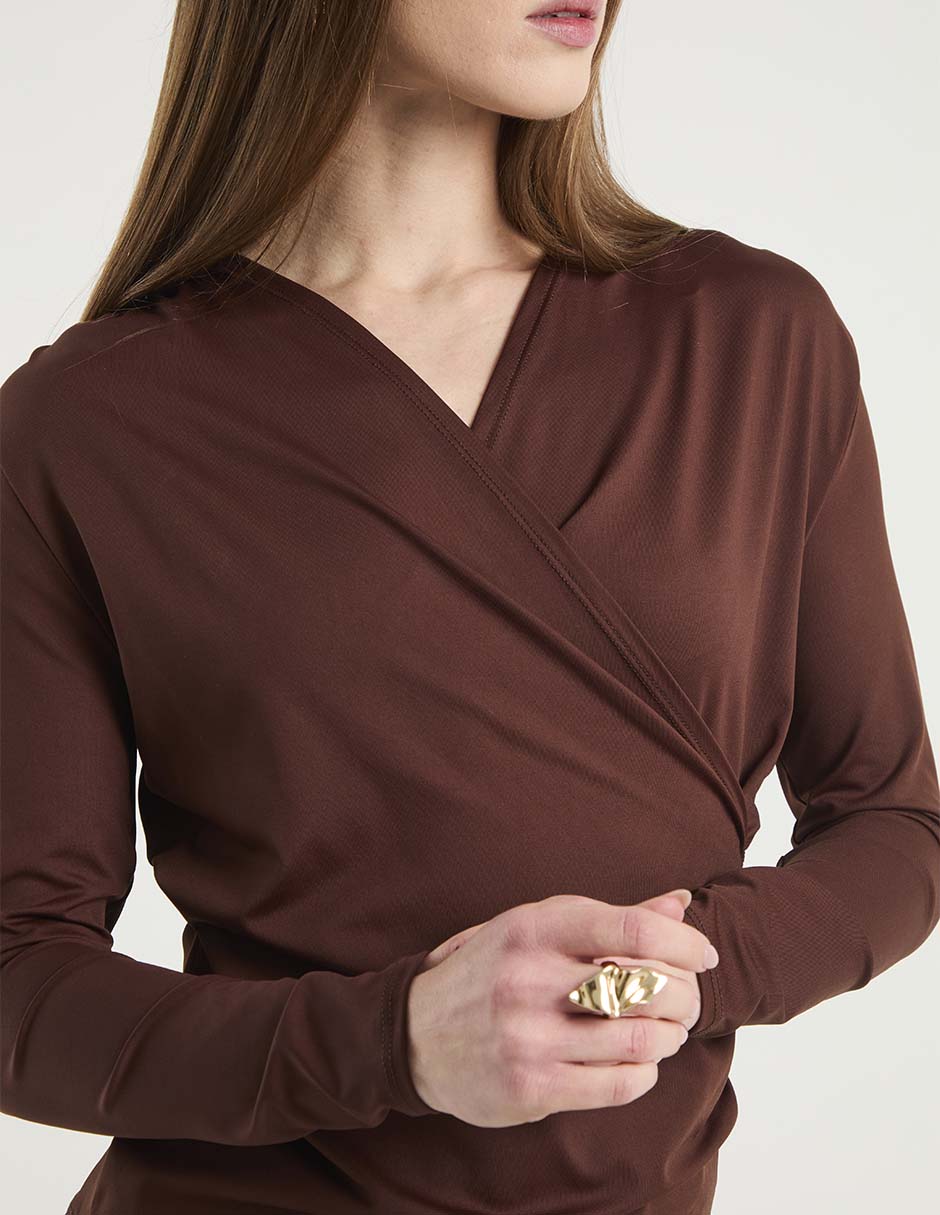 Blusa manga larga para mujer 4