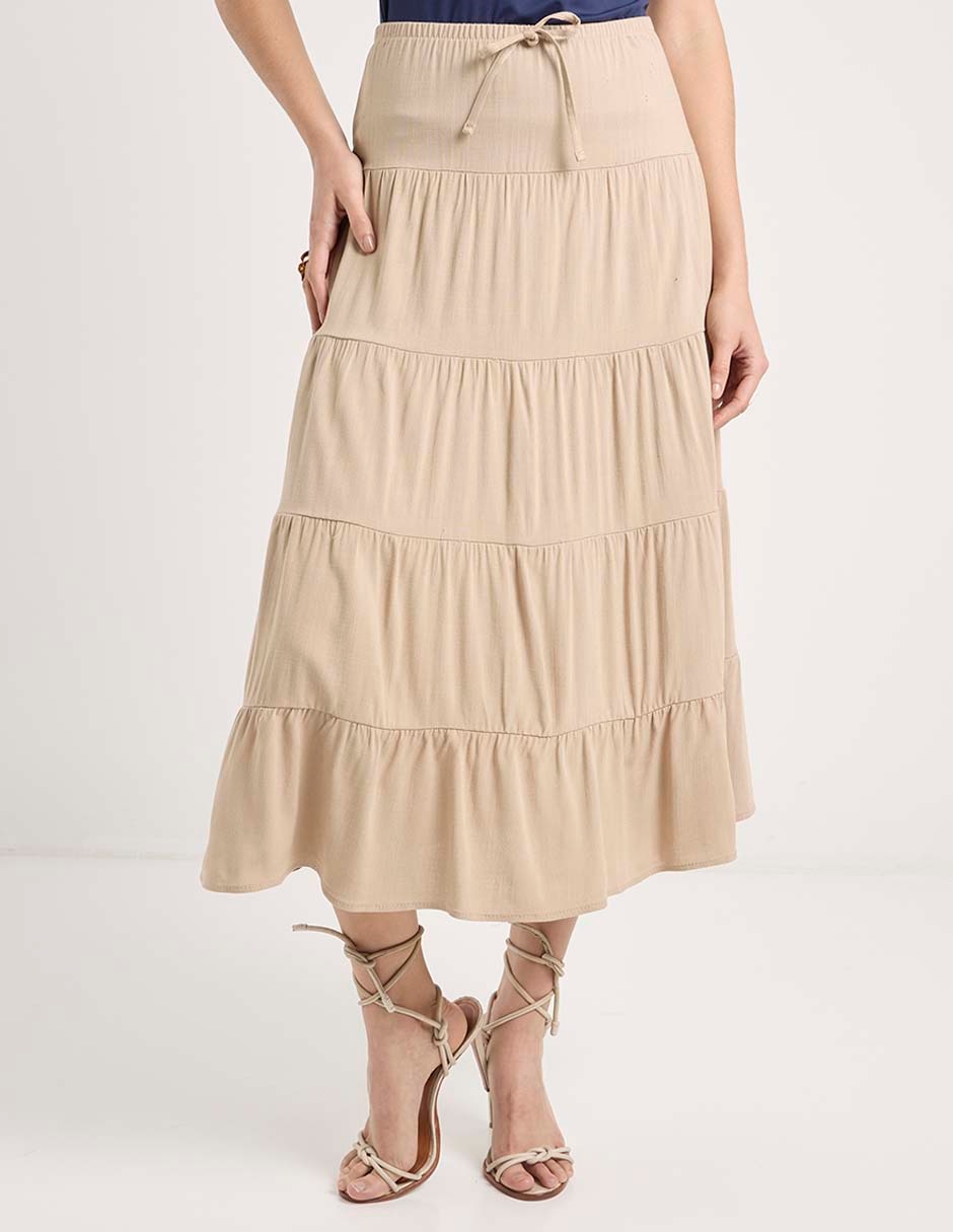 Falda midi Petite Studio a la cintura